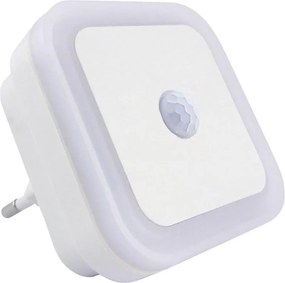 Luce notturna a LED con sensore di movimento e sensore crepuscolare LED/0,5W/230V bianco