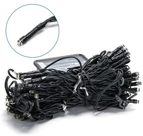 Aigostar - Catena di Natale solare a LED 100xLED/8 funzioni 4x1m IP65 bianco caldo