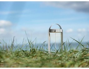 Lanterna LED da esterno grigio chiaro su USB (altezza 30 cm) Firefly - Zone