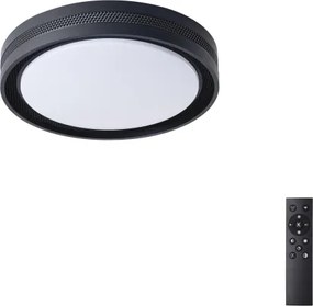 Brilagi - Plafoniera LED dimmerabile KREON LED/54W/230V 3000-6000K nero Ø 38 cm + telecomando