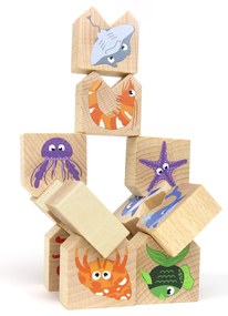 Milaniwood - Gioco equilibristo in legno - Animali oceano