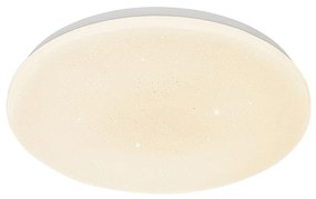 Plafoniera intelligente bianca 38 cm effetto stella con LED e telecomando - Extrema