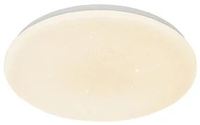Plafoniera intelligente bianca 38 cm effetto stella con LED e telecomando - Extrema