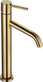 Mexen Rumba rubinetto alto per lavabo, oro - 73510-50