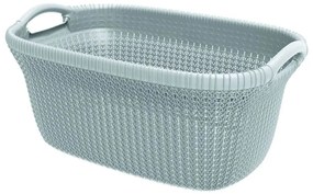 Cesto Portabiancheria Knit 40 L Azzurro /