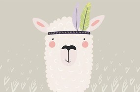 Carta da parati – Lama indiana con piume