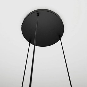 Lampadario a Sospensione in Acciaio e Vetro ISTAR 3 BL PREMIUM 3xE27 Colore delle Sfere Grafite, Trasparente, Ambrata