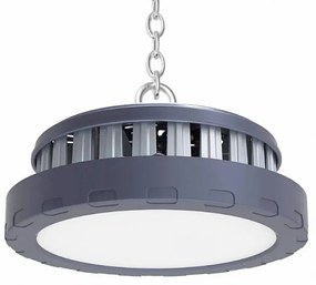 Campana Led industriale Infinity 200W Nera IP44 Bianco freddo 6000K M LEDME