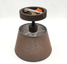 Brilagi - Lampadario LED ANTHONY 1xE14/60W/230V rovere noce/marrone