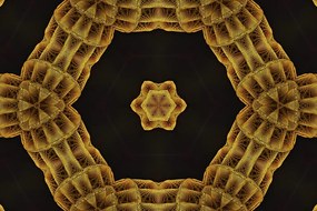 Carta da parati – Mandala dorata interessante