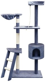 Albero Per Gatti Con Tiragraffi Sisal 150 Cm Blu Scuro /