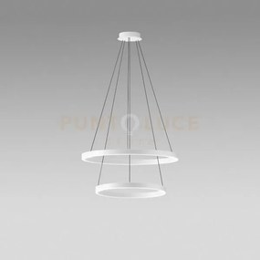 Criseide s/2p - lampadario a sospensione 2 luci bianco a led 3000k ...