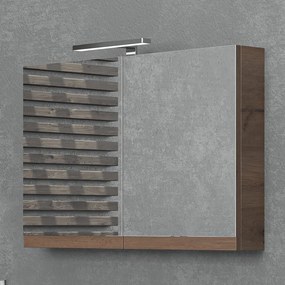 Specchiera bagno contenitore 90 cm con 2 ante NEL-90 - KAMALU
