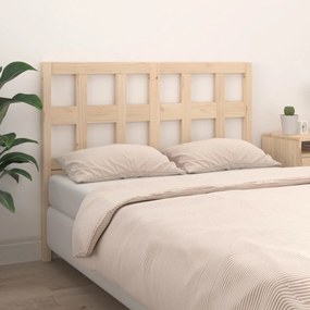 Testiera Letto 125,5x4x100cm İn Legno Massello Di Pino /