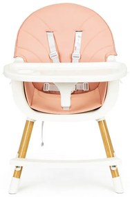 Seggiolino per bambini rosa 2in1