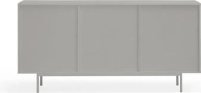 Cassettiera bassa grigia effetto rovere 159x80 cm Sierra - Teulat