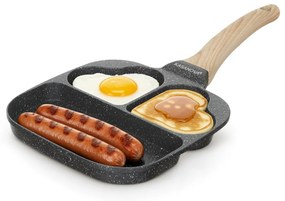 Padella 2 scomparti cuore e grill Mini Mania crema