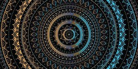 Stampa su tela – Mandala con motivo solare