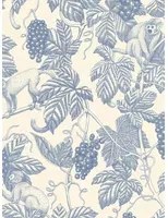 Långelid / von Brömssen Carta da parati Grape Thief - Faded Denim