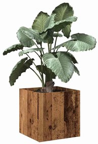 Fioriera Legno Antico 40x40x40 Cm İn Legno Multistrato /