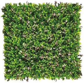 Parete verde artificiale Berberis Divy 3D in polietilene, rosso H 1 m x L 1 m
