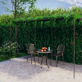 Pergolato Da Giardino Marrone Anticato 6x3x2,5 M İn Ferro /