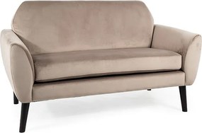 Divano Mena in velluto beige - Blu40