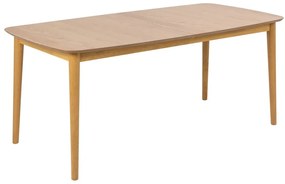 Tavolo da pranzo pieghevole con piano in rovere 180x90 cm Montreux - Actona