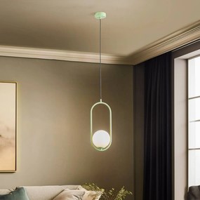 Jupiter Lampada a sospensione Samba, 1 luce, verde/bianco