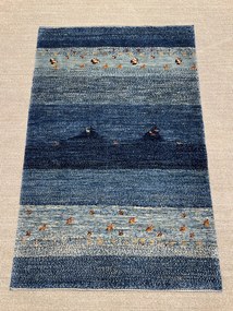 Loribaft Tappeto persiano 140 x 100 Blu (Iran) Annodato A Mano