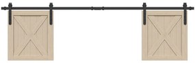 Kit Anta Scorrevole Per Armadio 183 Cm İn Acciaio Al Carbonio /