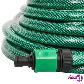 vidaXL Tubo Flessibile per Piscina Verde 20 m PVC