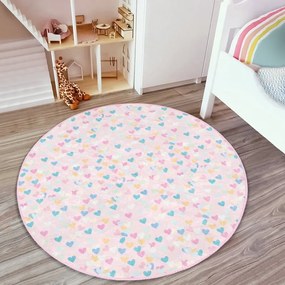 Tappeto rosa per bambini ø 80 cm Comfort - Mila Home