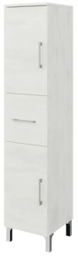 Colonna per mobile bagno SYMOA 1 cassetto 2 ante P 33.5 x L 31.5 x H 148 cm rovere bianco legno