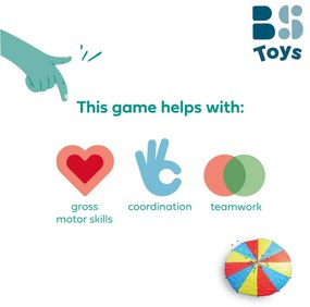 Paracadute ludico con palline