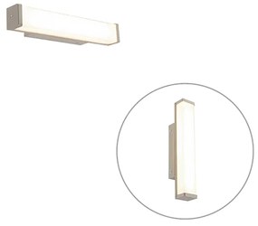 Lampada da parete per bagno in acciaio 32 cm con LED IP44 - Cascada