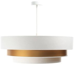 Lampadario su filo TRINITI 1xE27/60W/230V bianco/dorato