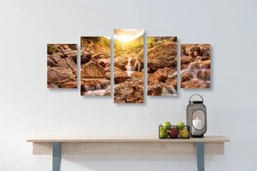 Quadri 5 pezzi – Cascate alpine