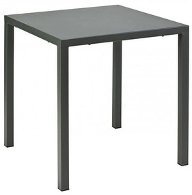 Tavolo MARSIGLIA in metallo antracite 70&#215;70 cm, impilabile