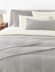 Copripiumino in cotone in piqué waffle Clemente