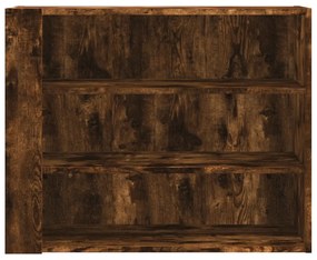 Armadietto a muro rovere fumo 75x35x60 cm in truciolato