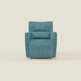 Tulla Poltrona girevole in tessuto impermeabile T02 azzurro