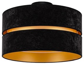 Duolla - Plafoniera DUO 1xE27/40W/230V diametro 40 cm nero/oro