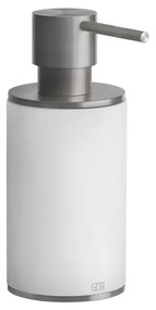 Dispenser sapone liquido da appoggio bianco steel brushed 54737 gessi