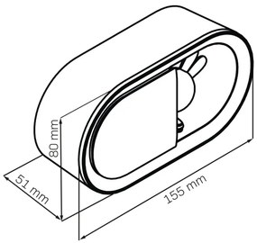 LED Piccola lampada notturna dimmerabile con sveglia BUNNY LED/1,2W/5V 3000K