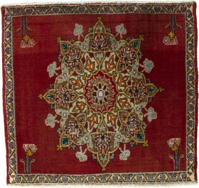 Shiraz Tappeto persiano 60x50 Rosso (Iran) Annodato A Mano
