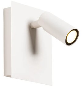 Lampada da parete per esterni moderna bianca con LED IP54 - Simon