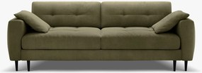 Divano letto Bemy 3 posti con contenitore in velluto – L242 cm