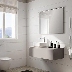 Mobile da bagno sospeso sotto lavabo Step L 100.3 x H 30 x P 46 cm tortora taupe, 1 cassetto