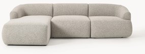 Divano angolare XL componibile 4 posti in bouclé Sofia